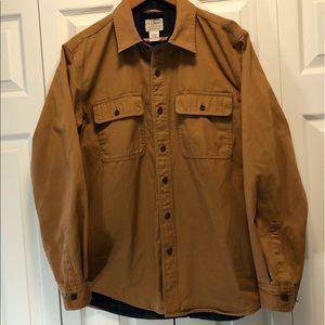 LL Bean Flannel Lined Work Shirt / Shirt Jacket Men’s - Medium